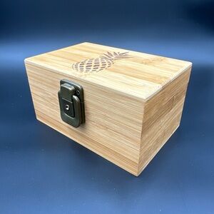 Wooden Pineapple Box with Lock